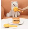 Kullanıma Uygun Hamburger Şekilli Otomatik Temizlenen Evcil Hayvan Tarağı
