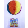 55 cm Ölçülü Happy Birthday Kağıt Süsü