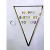 10 Adet Happy Birthday To You Flama Bayrak Süs