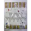 Kullanıma Uygun Happy Birthday To You Flama Bayrak Süsü