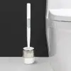 Kullanıma Uygun Hazneli Silikon Tuvalet Temizleme Fırçası