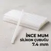 7.4 mm Ölçülü İnce Mum Silikon Çubuğu Şeffaf 1 Kilogram