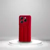 İnfinix Hot 40 Uyumlu Silikon Madlen Case KIRMIZI Çeşidi