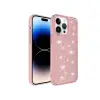 İPHONE 14 PRO MAX SNOW SİLİKON KAPAK PEMBE Çeşidi