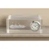 5x12 cm Kullanıma Uygun İstanbul Tasarımlı Kristal Saatli Biblo