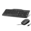 Kablolu Klavye Mouse Set Q Siyah