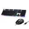 Kablolu Oyuncu Klavye Mouse Set Led Q Siyah H837Q Çeşidi