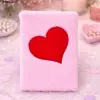 21 X 15 Cm 75 Sayfa Defter Kalpli Pembe Peluş