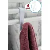 Beyaz 4 adet Kullanıma Uygun Kanca Askı Aparatı Seti 4lü