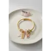 Bileklik Kedili Model Pembe Charmlı