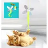 Kullanıma Uygun Kelebek tasarım Elastik Kendinden Yapışkanlı Kedi Oyun Oltası