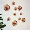 Cam Kendinden Yapışkanlı Aynalı Kare Bronz Sticker 30x30 Cm