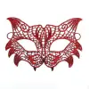 Kullanıma Uygun Kırmızı Dantel Masquerade Maskesi 8 No