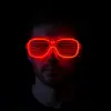 Parti Gözlüğü Kırmızı Led Işıklı Neon 3 Modlu