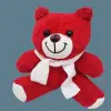 25 Cm Oyuncak Kırmızı Peluş Ayıcık
