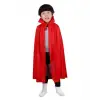 Pelerin Kırmızı Renk Yakalı Çocuk Boy 90 cm