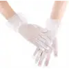 Kısa Boy Güpürlü Beyaz Puantiyeli Tül Eldiven Beyaz Renk Çeşidi