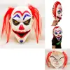 Plastik Maske Kızıl Saçlı Joker Palyaço si