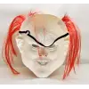 Kullanıma Uygun Kızıl Saçlı Joker Palyaço Maskesi