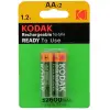 Pil Kodak Şarj Edilebilir Ni MH AA 2600 mAh (2 Adet)