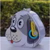 14 x 7,5 cm Pembe 3 renk Kullanıma Uygun Köpek Tasarımlı Kumbara