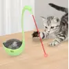 17.5 cm Yeşil 1 Adet Kullanıma Uygun Kuğu Şeklinde Lazerli Kedi Oyuncağı