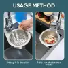 Kullanıma Uygun Kuğu Tasarımlı Paslanmaz Lavabo Drenaj Sepeti