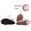 7 cm siyah Kullanıma Uygun Kurmalı Fare Kedi Eğitim Oyuncağı