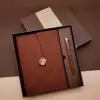 22.5 cm metal 192 sayfa Defter Kutulu Kalem Set