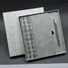 Kalem Seti Kutulu Gri Defter Ve Metal