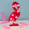 30x18 cm 2 adet Led Işıklı Flamingo Gece Lambası