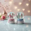 Kar Küresi Love Story Mini Işıklı 7x4 cm Pilli Romantik Hediye