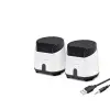 Hoparlör Masaüstü 1+1 USB + 3.5mm Beyaz HD6024W