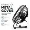 Kullanıma Uygun Masaüstü Mini USB Fan Metal Gövdeli Ultra Sessiz