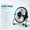 Kullanıma Uygun Masaüstü Mini USB Fan Metal Gövdeli Ultra Sessiz