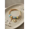 Kadın Bileklik Mavi Charmlı Model