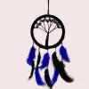 Ahşap Mavi İncili Hayat Ağacı Dream Catcher