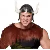 Kullanıma Uygun Mega Boynuzlu Viking Ivar Kaskı Eskitilmiş Desen Gümüş Renk