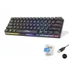 99.5 X 36 Mm Mekanik Mini Klavye Blue Switch Rgb Siyah G509B