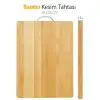 36cm Kullanıma Uygun Metal Saplı Bambu Kesim Panosu