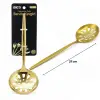27 cm Ölçülü Metal Servis Kevgiri Gold Renk