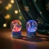 Kar Küresi Mini Işıklı Sevimli Çift Tasarımlı Winter Temalı