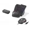 2 Adet Mobil Oyun Klavye Mouse Dönüştürücü Seti Rgb Siyah K191