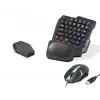 Mobil Oyun Klavye Mouse Dönüştürücü Seti Rgb Siyah