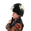 70 li Mohican Mohawk Punk Peruk 80 li Yıllar Peruk tasarım 5
