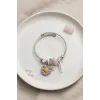 Bileklik Mor Papatya Charmlı