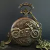 4.5 Cm Metal Motor Tasarımlı Köstekli Antika Saat