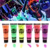 6 Adet Neon Glow Fosforlu Krem Boya