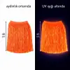 40 cm Ölçülü Neon Turuncu Hawaii Parti Eteği
