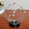 Siyah 4 Adet Metal Newton Kinetik Orbital Denge Topları